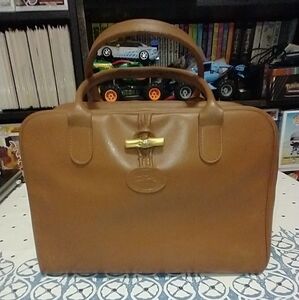 Longchamp Roseau leather bowler bag